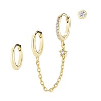 Orecchini Amen Donna Essential in Argento Zircone OR3CAGBZ - OR3CAGBZ
